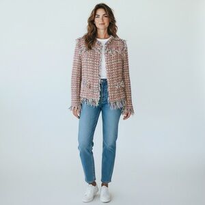 Zara Multicolor Tweed Women's Jacket small